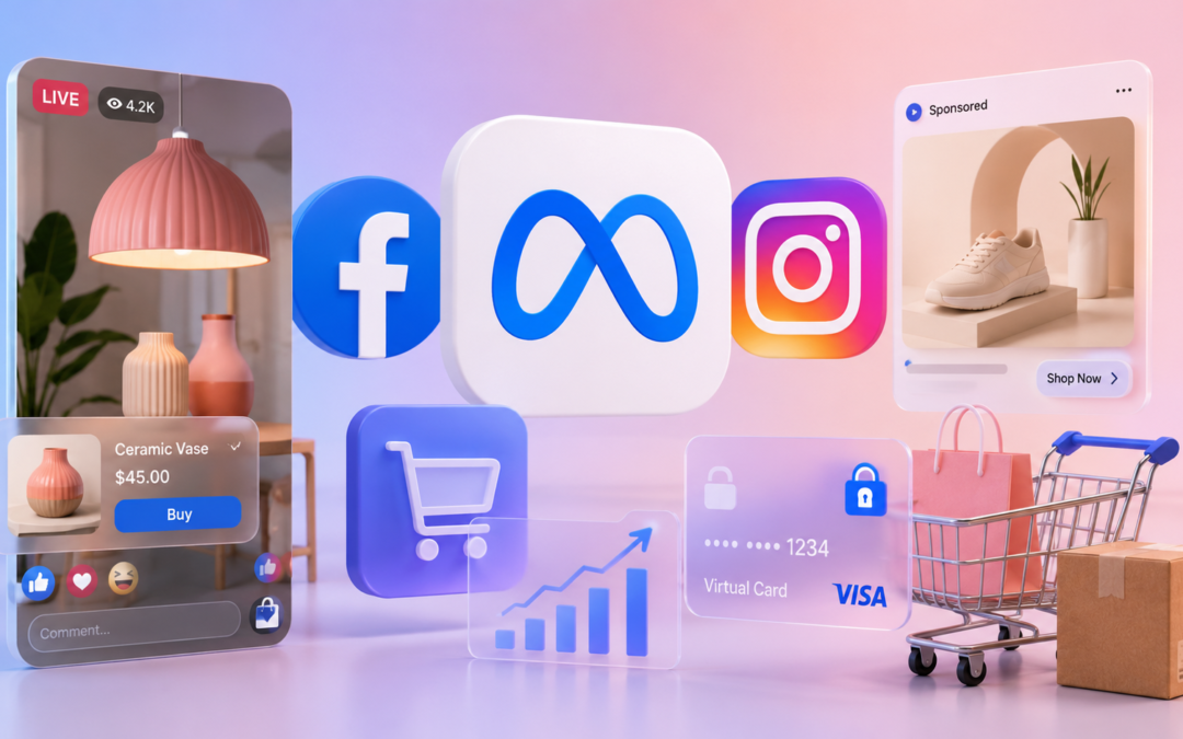 Meta expands live shopping ads and virtual card checkout to drive more purchases